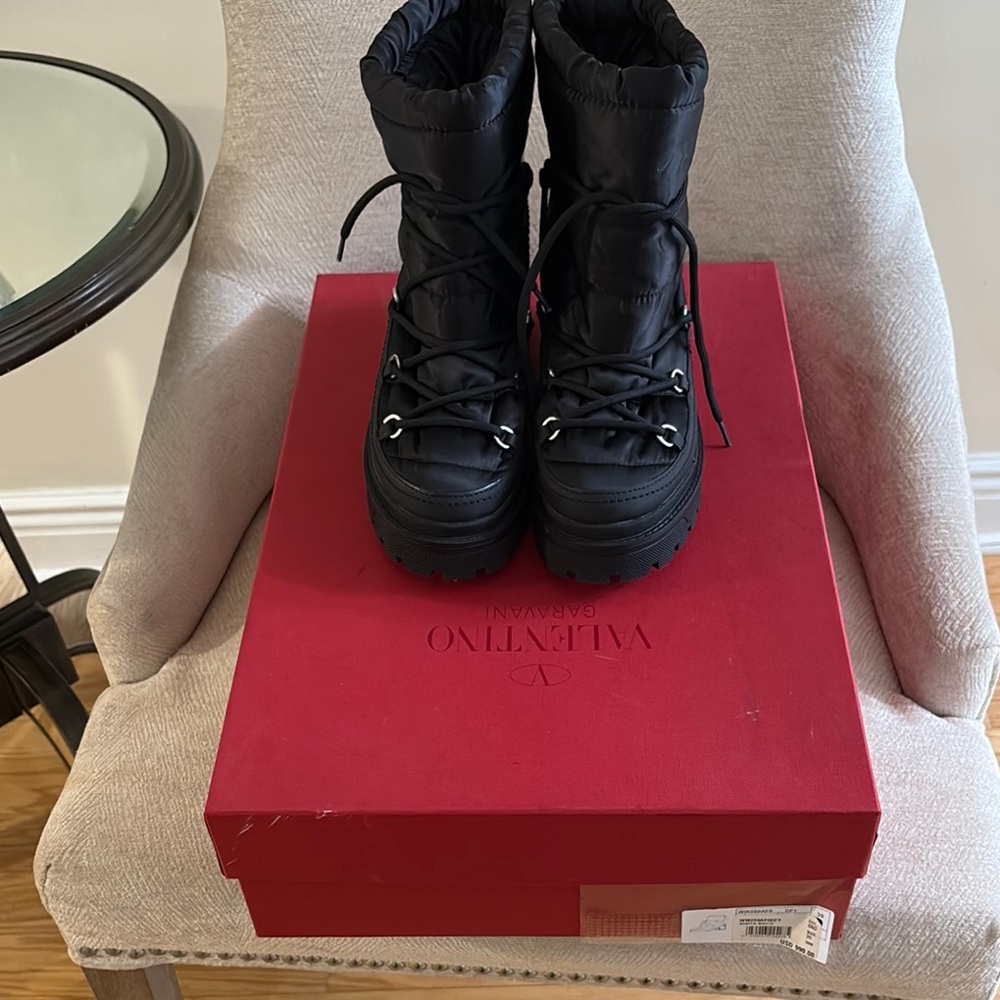 Valentino Black Winter Boots